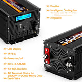 5500 Watt Power Inverter 12V DC to 110V 120V